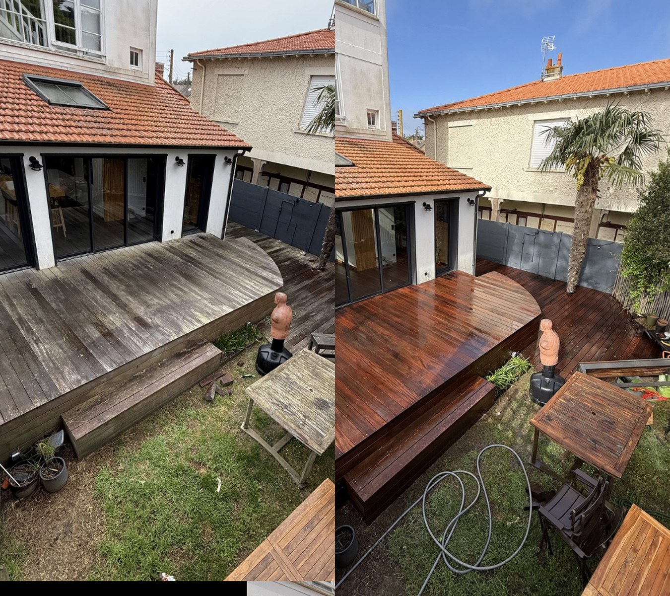 Nettoyage terrasse — chantier 2 — avant