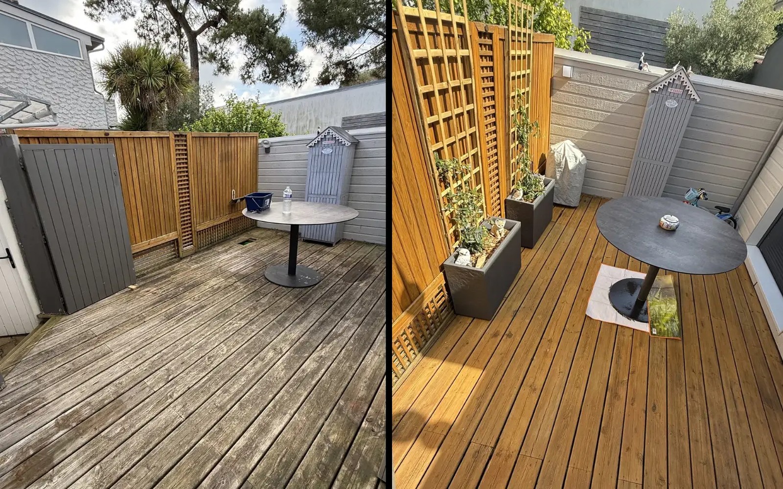 Nettoyage terrasse — chantier 3 — avant
